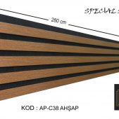 AP-C38 Ahşap Akustik Tavan Duvar Lambiri 25 cm