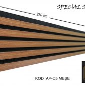 AP-C5 Meşe Akustik Tavan Duvar Lambiri 25 cm