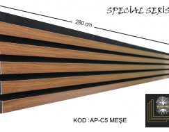 AP-C5 Meşe Akustik Tavan Duvar Lambiri 25 cm