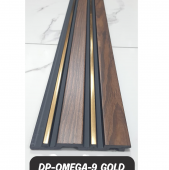 DP-OMEGA-9 GOLD – CEVİZ DUVAR PANELİ [Birim fiyatımız 1 boy için geçerlidir]